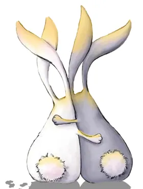 中秋插画可爱卡通兔子月饼png海报图案