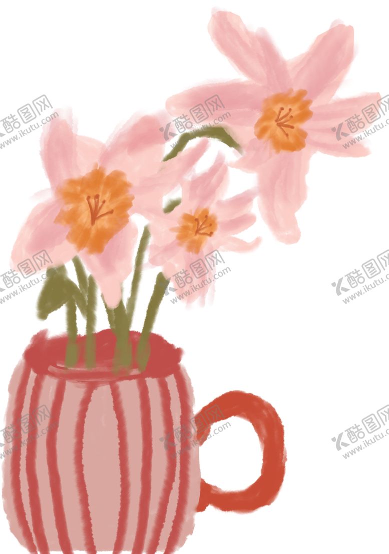 编号：71555402101539267282【酷图网】源文件下载-花板绘杯子