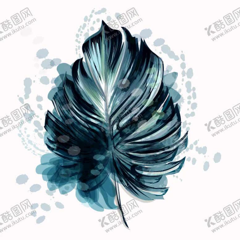 编号：45012810091445384930【酷图网】源文件下载-水彩叶子