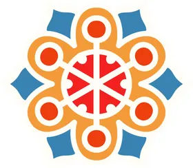 彩色复古花纹透明底免抠图