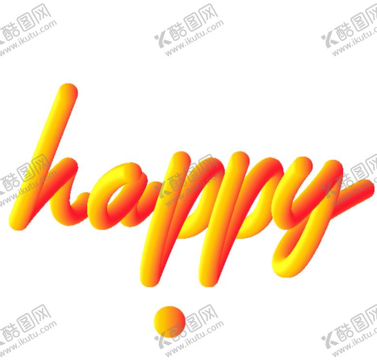 编号：48152309202159401963【酷图网】源文件下载-happy字体