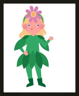 手绘儿童女孩卡通卡通