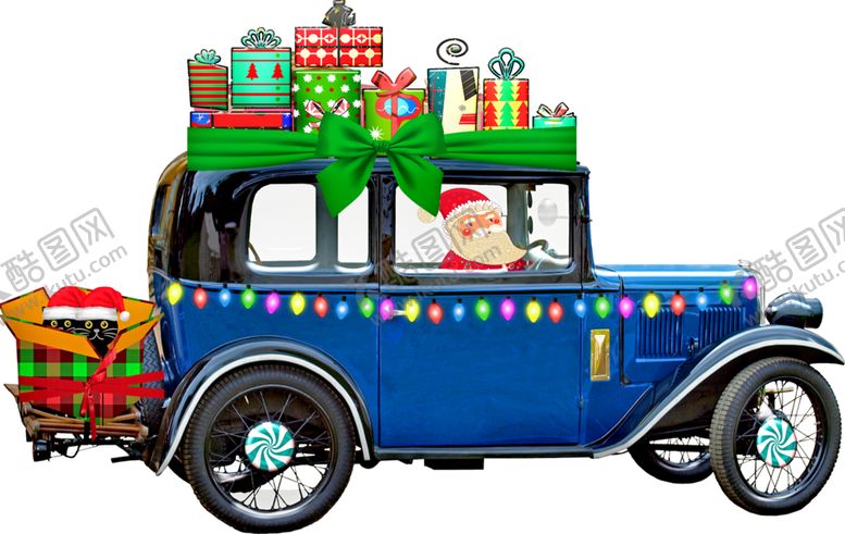 编号：87321710131247038667【酷图网】源文件下载-圣诞节的车