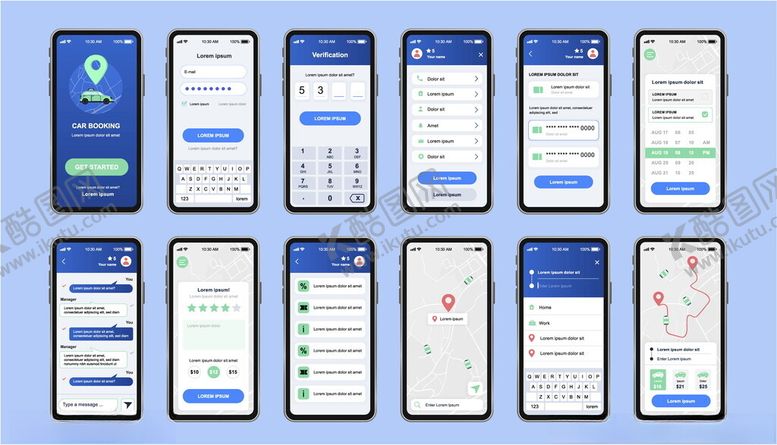 编号：55361709252219117006【酷图网】源文件下载-手机应用界面设计