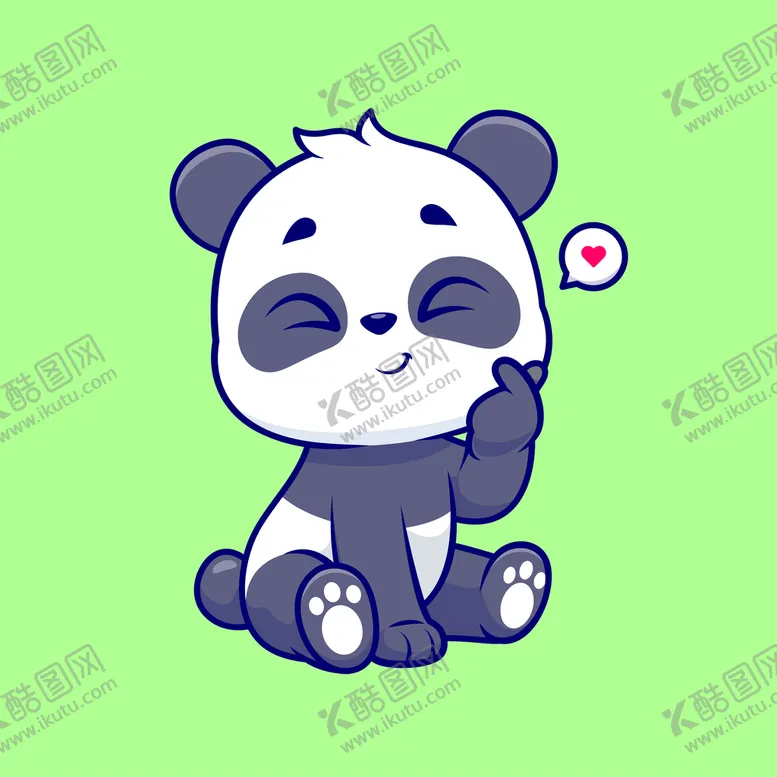 编号：76826510190614104175【酷图网】源文件下载-可爱卡通熊猫