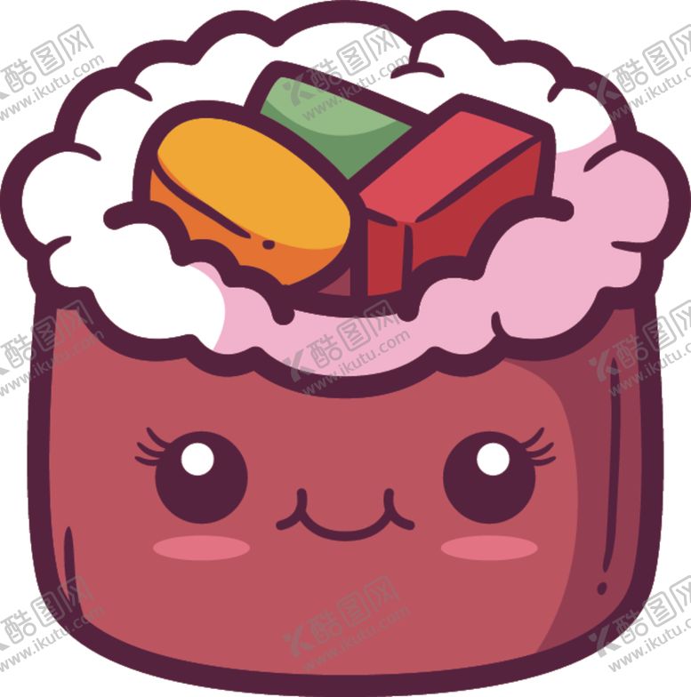 编号：99813610220451376383【酷图网】源文件下载-卡哇伊美食