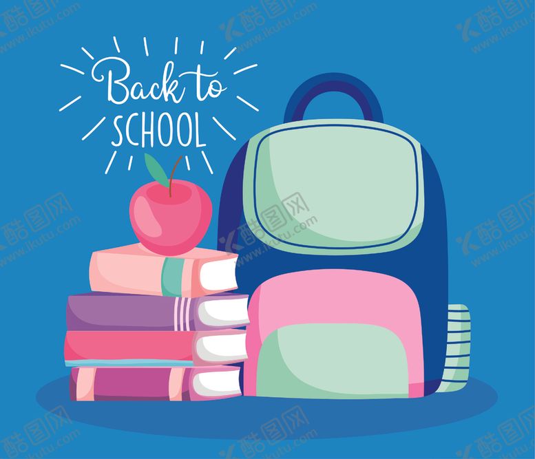 编号：76897309230626334389【酷图网】源文件下载-手绘开学背景