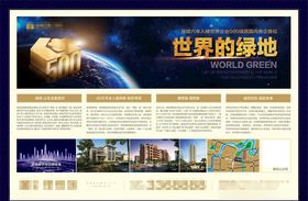 蓝色地产单页拉页海报