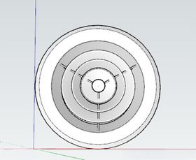 圆散流器建模素材草图大师模型
