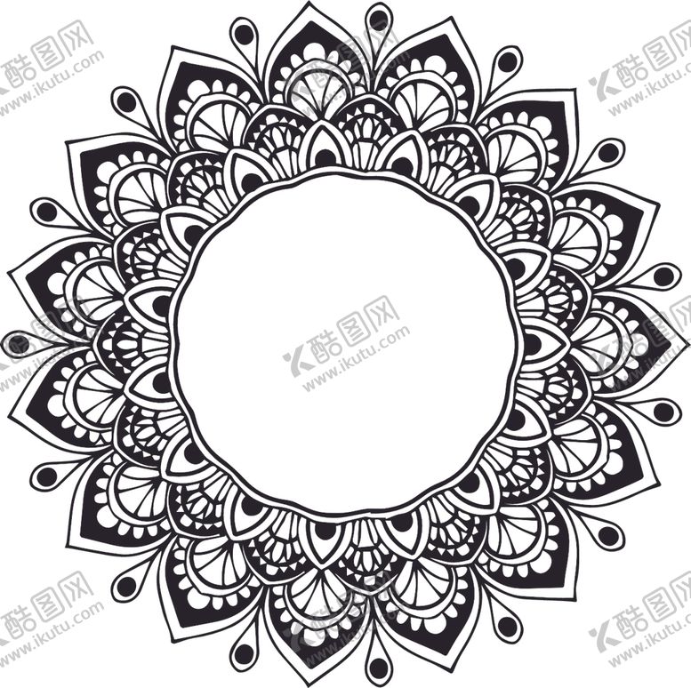 编号：48362706240523076756【酷图网】源文件下载-曼陀罗花纹