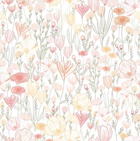 清新花卉图案背景