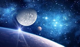 梦境抽象卡通星空背景墙
