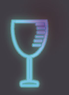 霓虹灯高脚杯