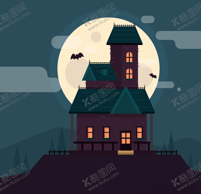 编号：35217909172203597436【酷图网】源文件下载-万圣节鬼屋