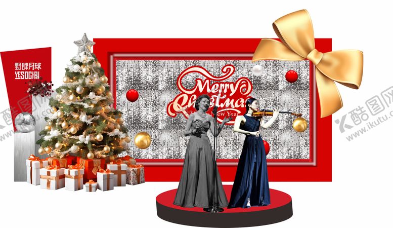 编号：29906011170211176124【酷图网】源文件下载-圣诞节美陈