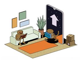 手绘时尚抽象插画