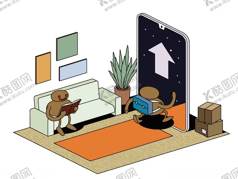 编号：22695710290809568045【酷图网】源文件下载-手绘时尚抽象插画