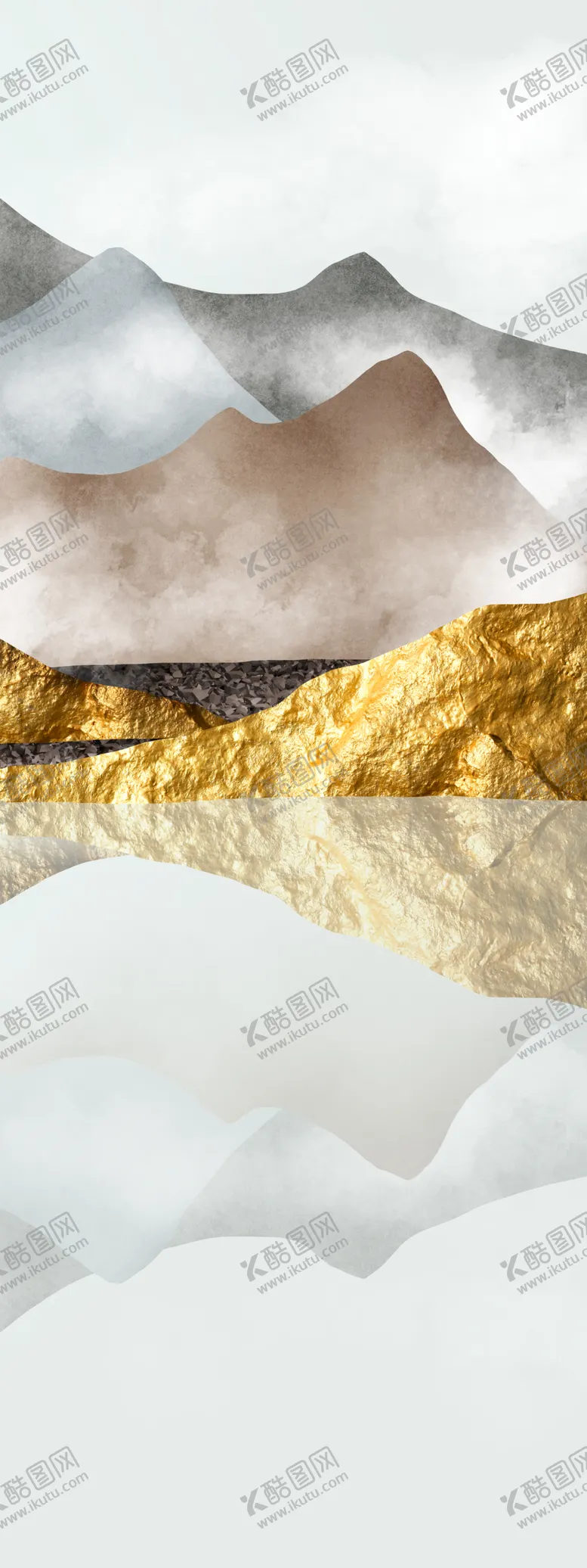 编号：36175806261158468781【酷图网】源文件下载-山脉抽象装饰画