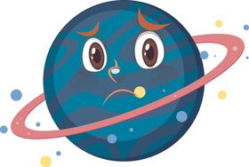 银河行星矢量素材