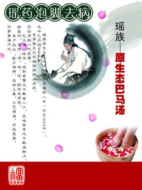 养生健康海报古典文化壁画挂画宣传单保卫