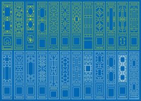 窗花镂空花纹屏风隔断雕花