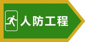 防空办公室出入口标识牌设计