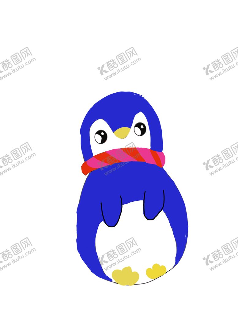 编号：42187309271728268507【酷图网】源文件下载-蓝色小企鹅