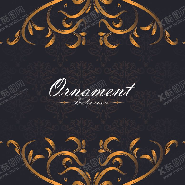 编号：99206809140814468302【酷图网】源文件下载-黑金花纹底纹