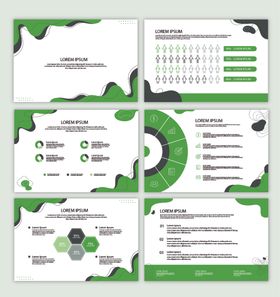 清新商务背景模版