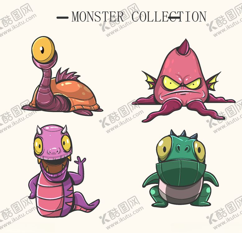 编号：36543410110721532794【酷图网】源文件下载-卡通怪物