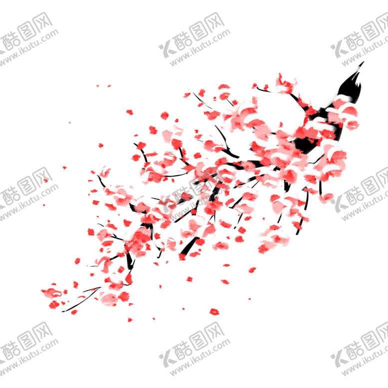 编号：38456605140338456160【酷图网】源文件下载-中国风水墨梅