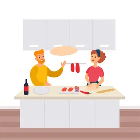 家庭料理食物加工厨师炒菜
