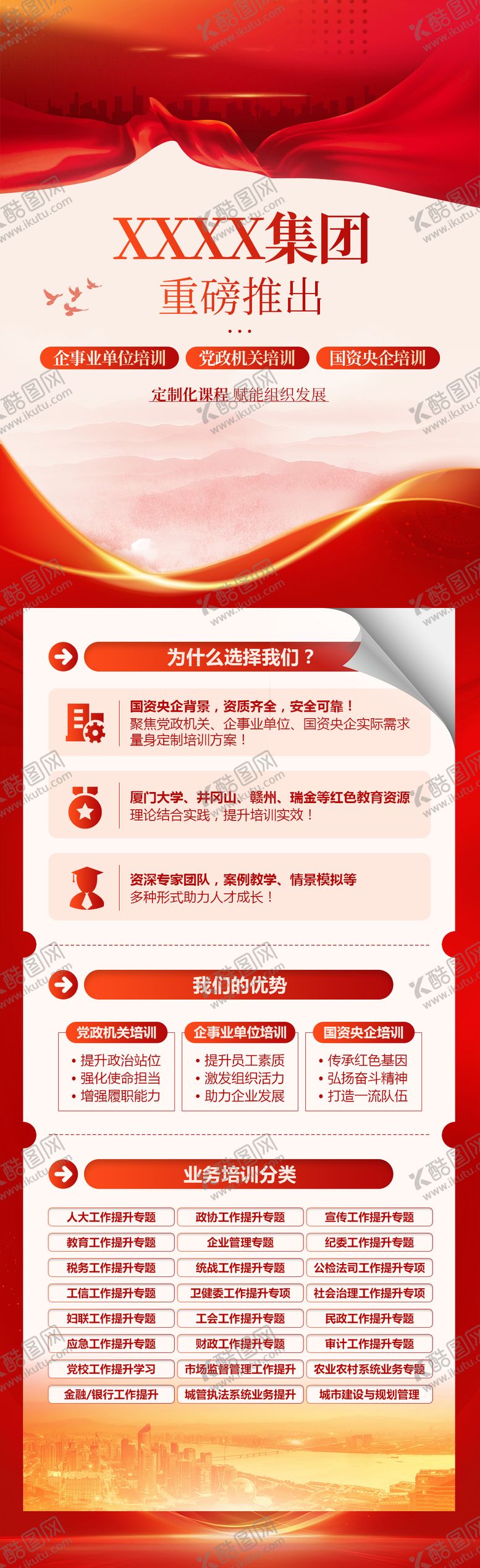 编号：91627010291113568771【酷图网】源文件下载-党政红色培训长图