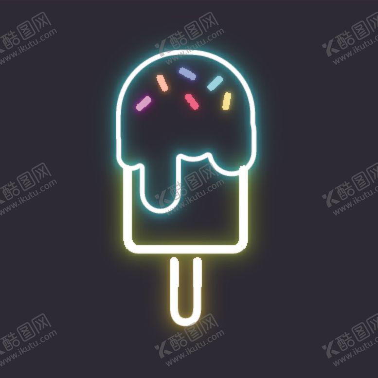 编号：48442010302054449601【酷图网】源文件下载-霓虹灯发光创意图案