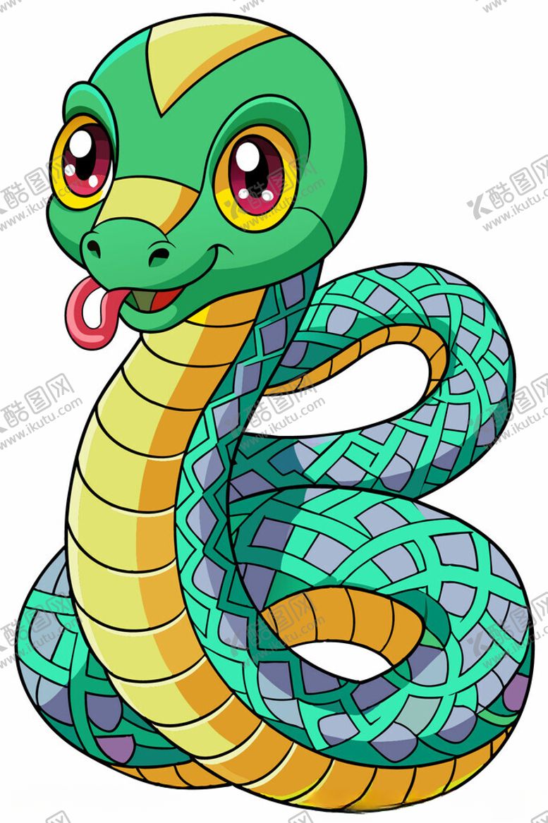 编号：42698302121212115560【酷图网】源文件下载-蛇年青蛇元素