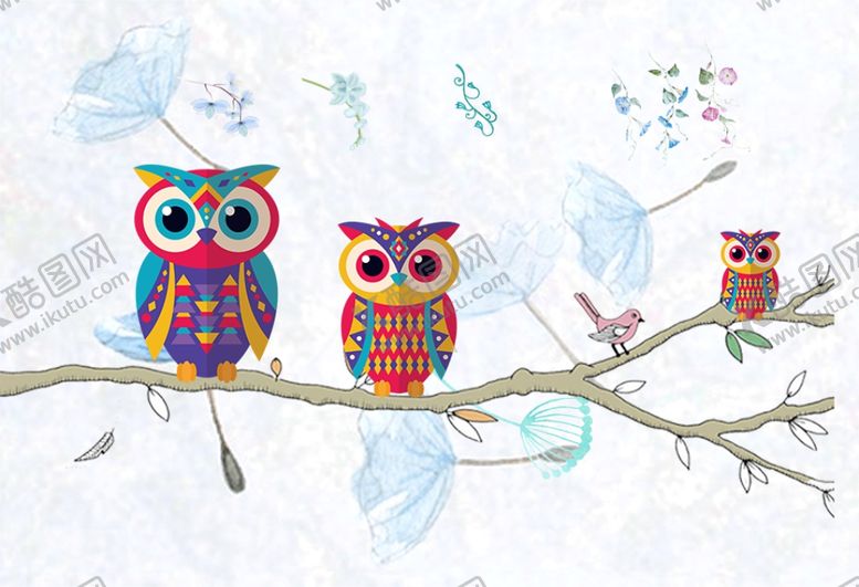 编号：72558409130618095920【酷图网】源文件下载-卡通猫头鹰