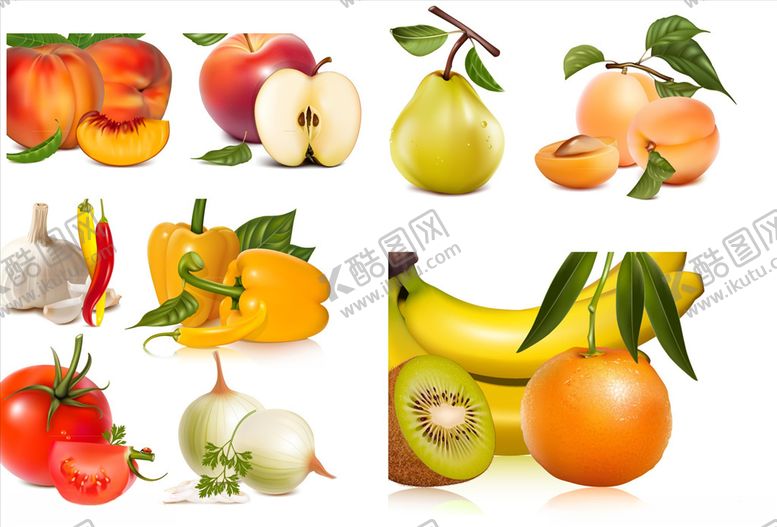 编号：18607609291600447338【酷图网】源文件下载-矢量水果