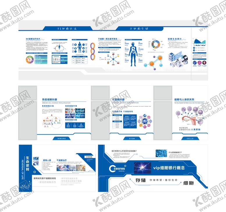 编号：51728708181742016335【酷图网】源文件下载-细胞生物企业展厅文化墙