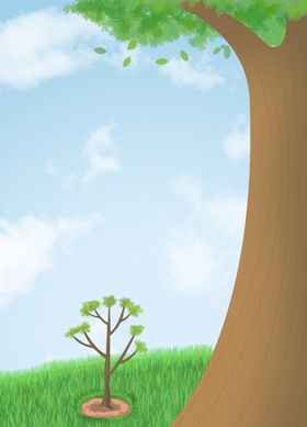 卡通海洋沙滩天空海岛背景