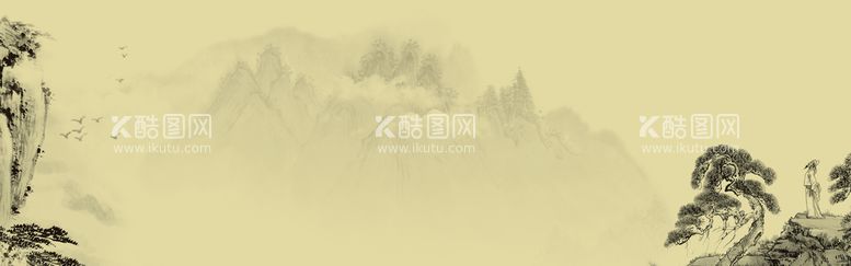 编号：12046210190527103914【酷图网】源文件下载-水墨画背景