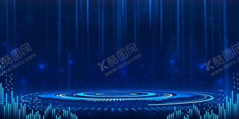 编号：03697809161546401294【酷图网】源文件下载-蓝色科技背景