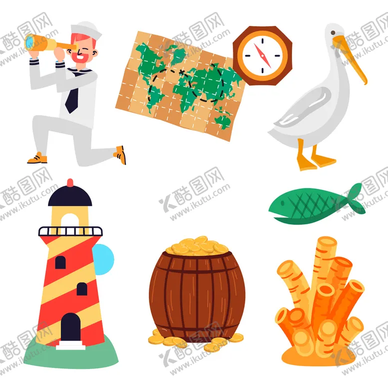 编号：27547110270654369621【酷图网】源文件下载-海洋元素