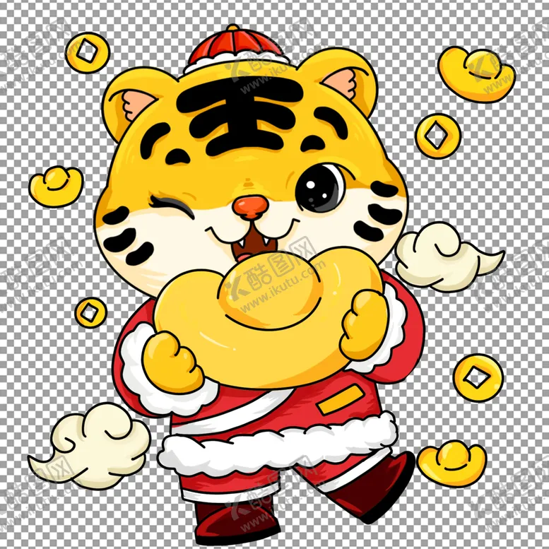 编号：39485610081335256573【酷图网】源文件下载-虎年大吉        