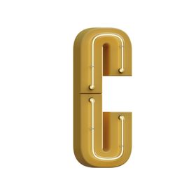 高清立体灯管字母元素