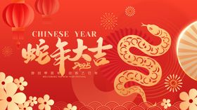 蛇年大吉喜庆2025灯笼