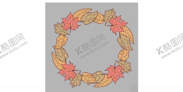 编号：80461006151112541869【酷图网】源文件下载-花环手绘花环水彩花环淡彩