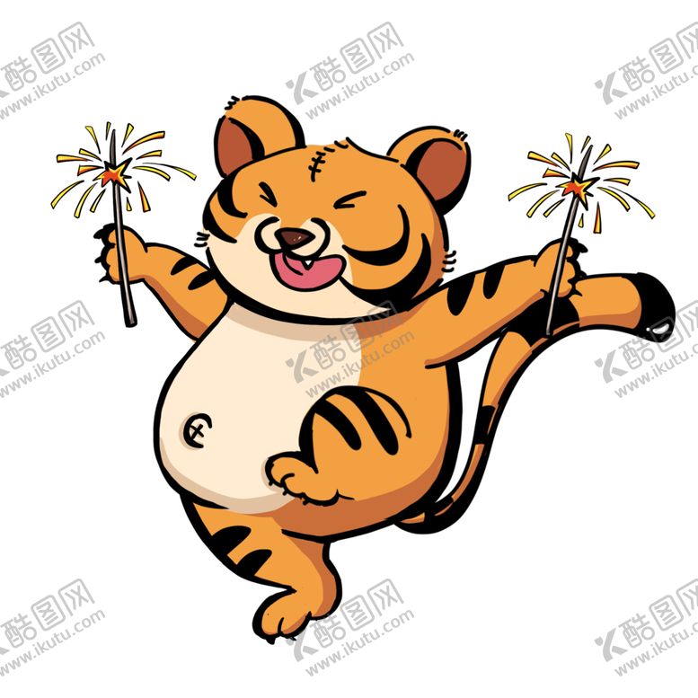 编号：84753402100151163280【酷图网】源文件下载-虎年卡通插画