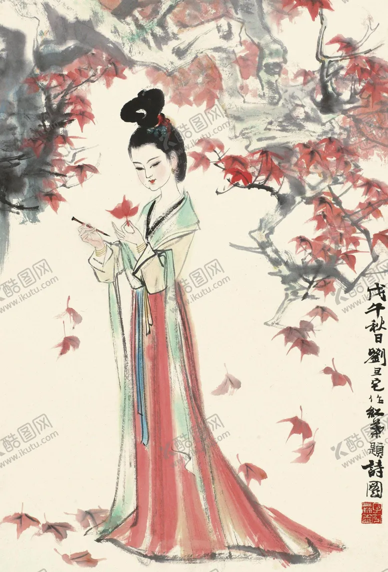 编号：77249506300701015194【酷图网】源文件下载-刘旦宅国画