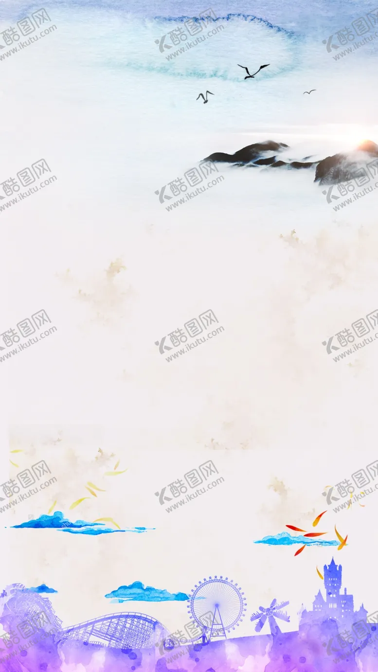 编号：35372506171649288502【酷图网】源文件下载-彩色水彩背景