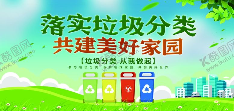 编号：26554009092027367643【酷图网】源文件下载-环境保护垃圾分类展板